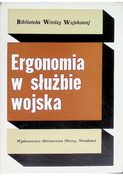 Ergonomia w służbie wojska