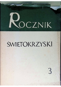 Rocznik świętokrzyski Tom 3