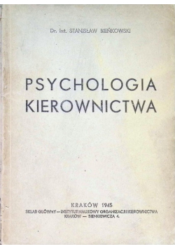Psychologia kierownictwa 1945 r.