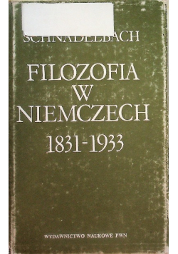 Filozofia w Niemczech 1831  1933