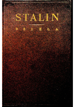 Stalin Dzieła Tom 12