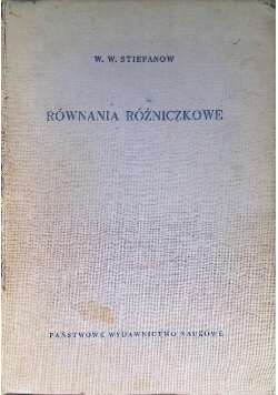 Równania różniczkowe
