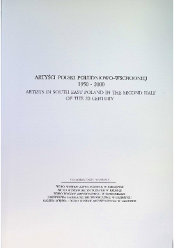 Artyści polski południowo wschodniej 1950-2000
