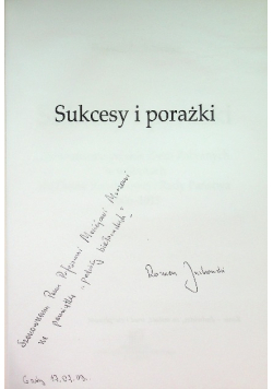 Sukcesy i porażki