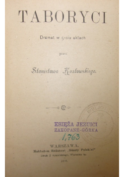 Taboryci 1898 r.
