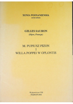 Gilles Sauron M. Pupiusz Pizon i Willa Poppei w Oplontis
