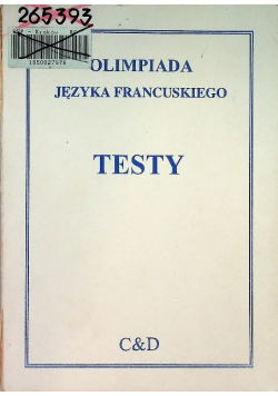Olimpiada Języka Francuskiego Testy