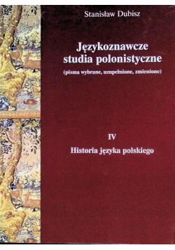 Językoznawcze studia polonistyczne Tom IV