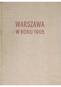 Warszawa w roku 1905