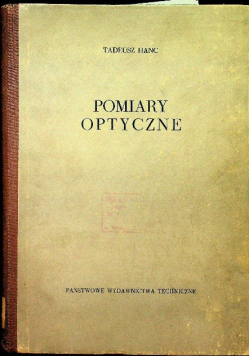 Pomiary optyczne