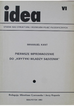 Pierwsze wprowadzenie do Krytyki władzy sądzenia