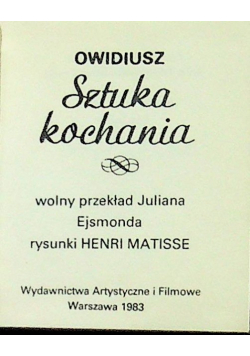 Sztuka kochania