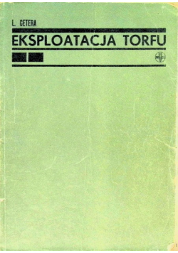 Eksploatacja torfu