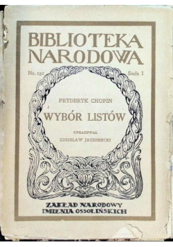 Chopin Wybór listów 1949 r.