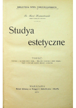 Studya estetyczne 1901 r