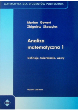 Analiza matematyczna Tom I