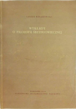 Wykłady o filozofii średniowiecznej