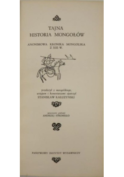 Tajna Historia Mongołów