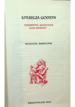 Liturgia godzin Codzienna modlitwa Ludu Bożego