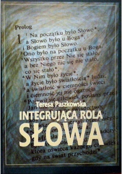 Integrująca rola słowa