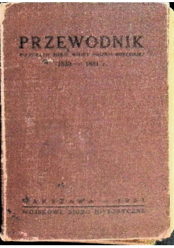 Przewodnik po polach bitew wojny polsko rosyjskiej 1931 r