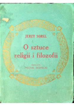 O sztuce religii i filozofii 1913 r.