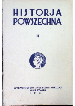 Historja Powszechna Tom II 1931 r.