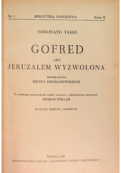 Gofred abo Jeruzalem wyzwolona