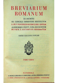 Breviarium Romanum 1949 r.