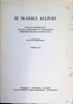 Ze skarbca kultury Zeszyt 19
