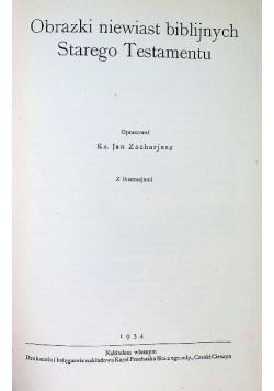 Obrazki niewiast biblijnych Starego Testamentu 1934 r.