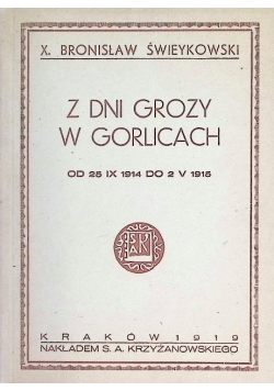 Z dni grozy w Gorlicach 1919 r.