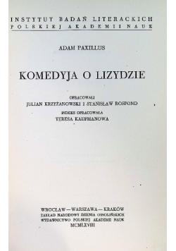 Komedycja o Lizydzie