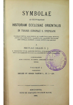 Sombolae ad illustrandam historiam ecclesiae orientalis in terris coronae S Stephani 1885 r.