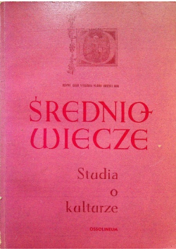Średniowiecze Studia o kulturze
