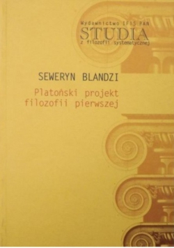 Platoński projekt filozofii pierwszej