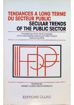 Tendances A Long Terme Du Secteur Public