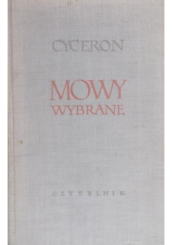 Cyceron Mowy wybrane