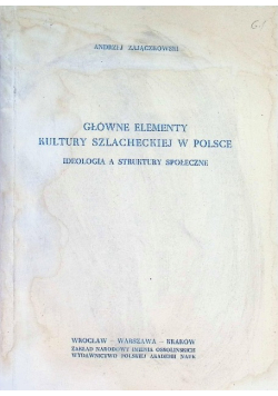 Główne elementy kultury szlacheckiej w Polsce