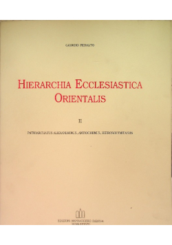 Hierarchia ecclesiastica orientalis II