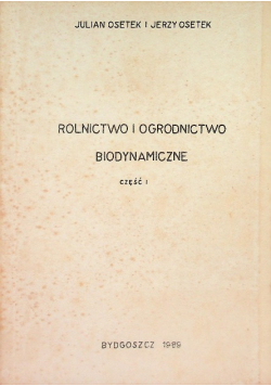Rolnictwo i ogrodnictwo biodynamiczne