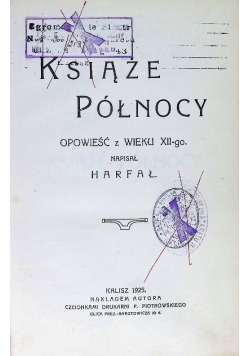 Książe północy 1928 r.