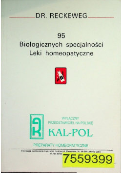 95 biologicznych specjalności leki homeopatyczne