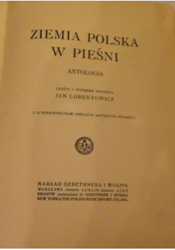 Ziemia Polska w pieśni 1914r.