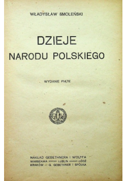 Dzieje narodu Polskiego 1919 r.