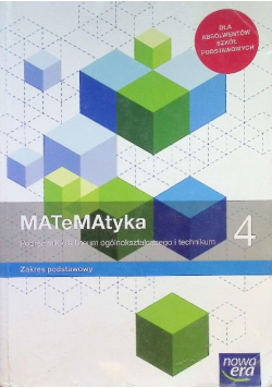 MATeMAtyka Klasa 4 Podręcznik Zakres podstawowy