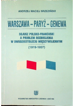 Warszawa paryż genewa