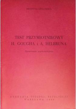 Test przymiotnikowy H. Gougha i A. Helbruna