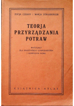 Teorja przyrządzania potraw, 1936 r.
