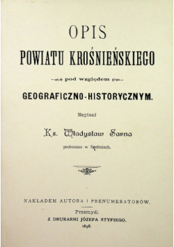 Opis powiatu krośnieńskiego